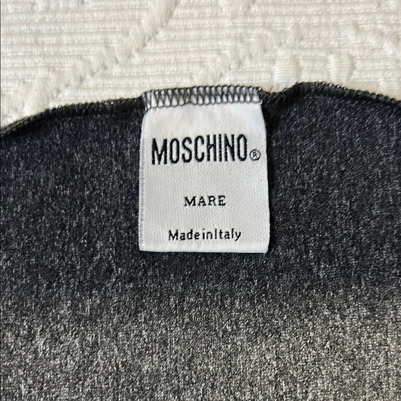 Moschino Charcoal Gray swim sarong. Durable. Made in Italy. OS. Multiple uses. - Picture 3 of 8